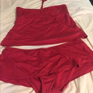 Red tankini
